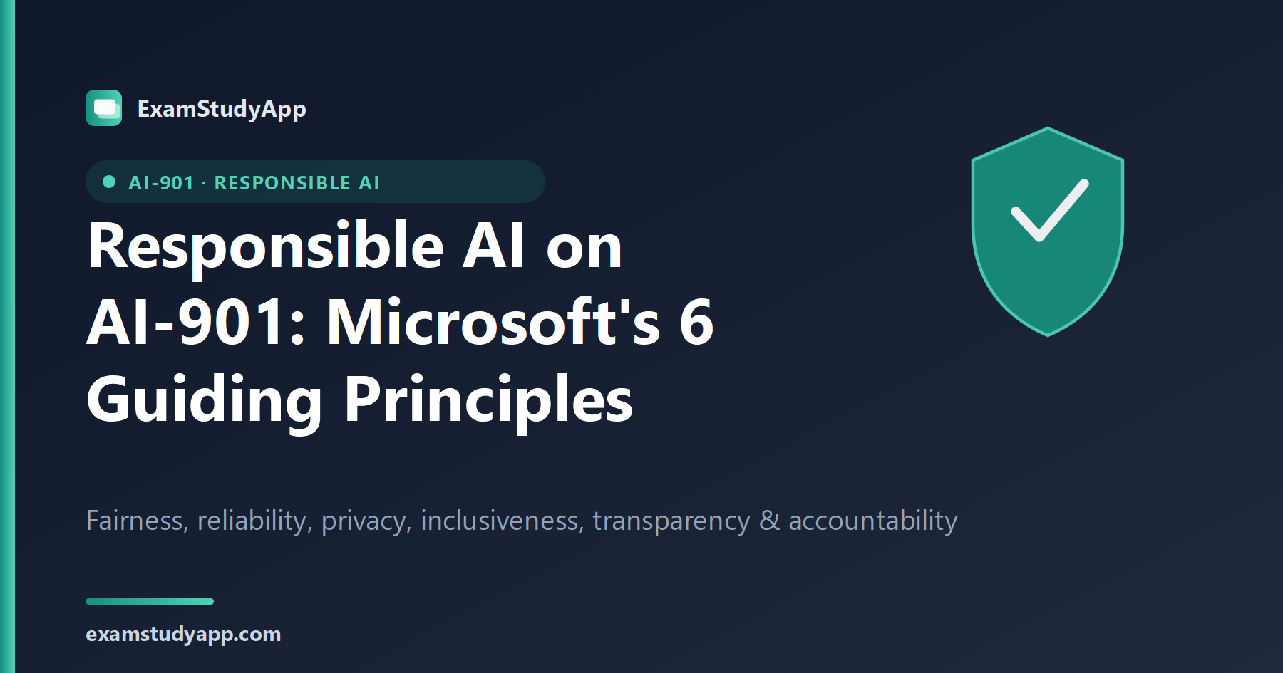 Responsible AI on AI-901: Microsoft's 6 Guiding Principles Explained